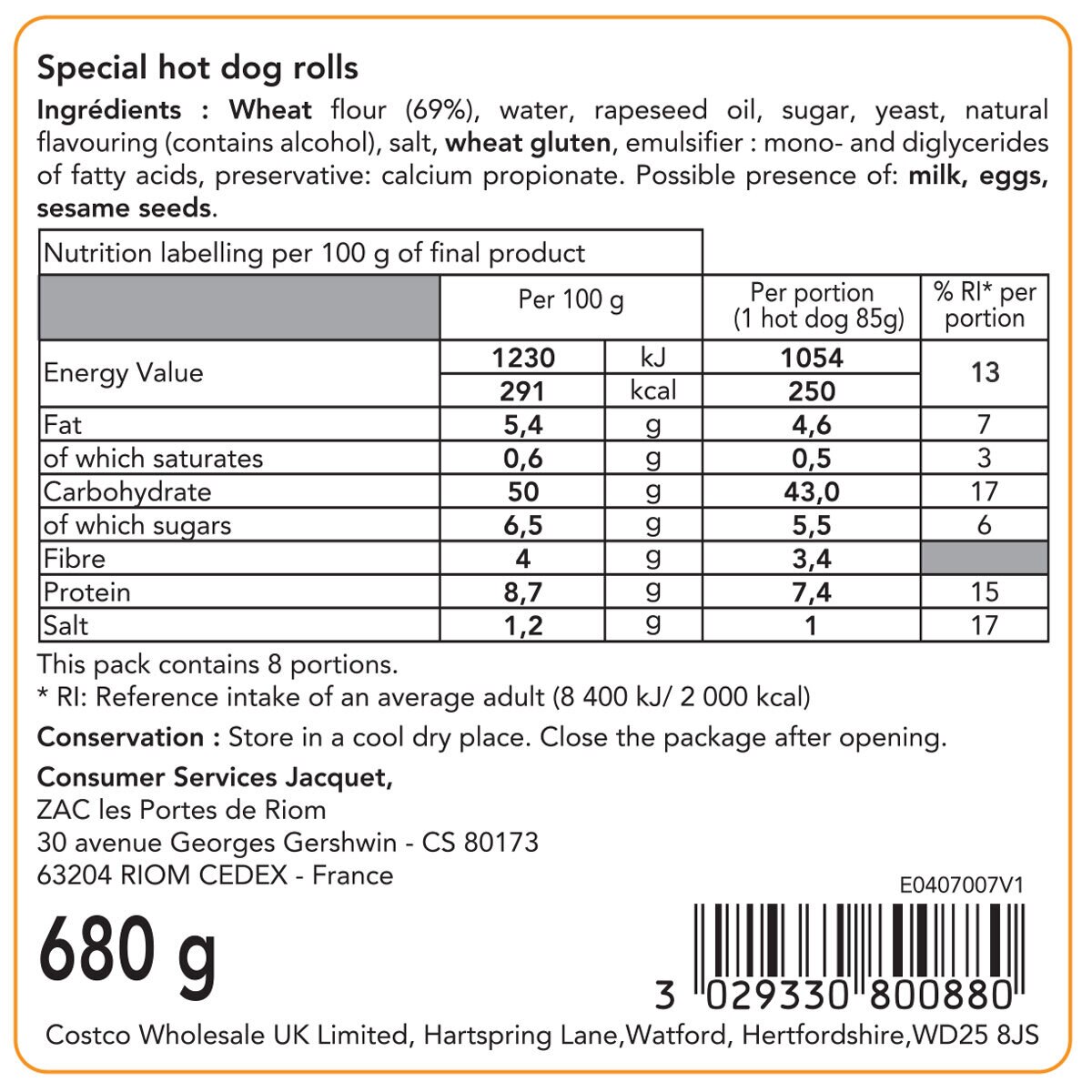 Nutritional Information