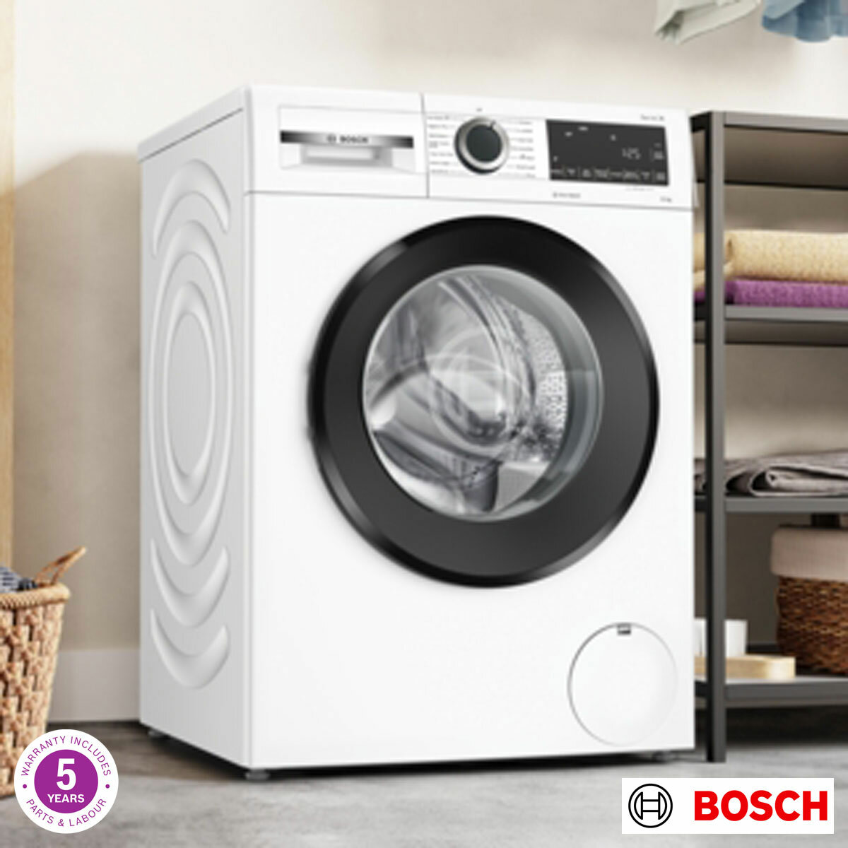 Bosch WGG254Z1GB Series 6, 10kg Washing Machine, A Rated in White
