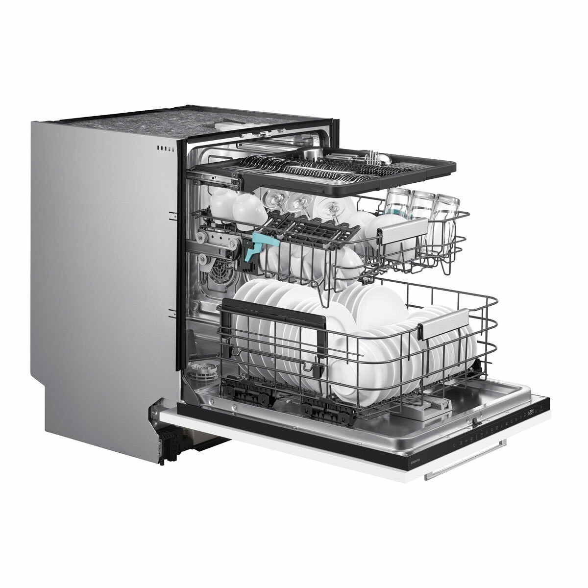 Samsung DW80H73VBB0U4 Integrated Dishwasher, B Rated Samsung DW80H73VBB0U4 Integrated Dishwasher, B Rated