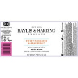 Baylis & Harding Sweet Mandarin & Grapefruit Hand Wash, 4 x 500ml