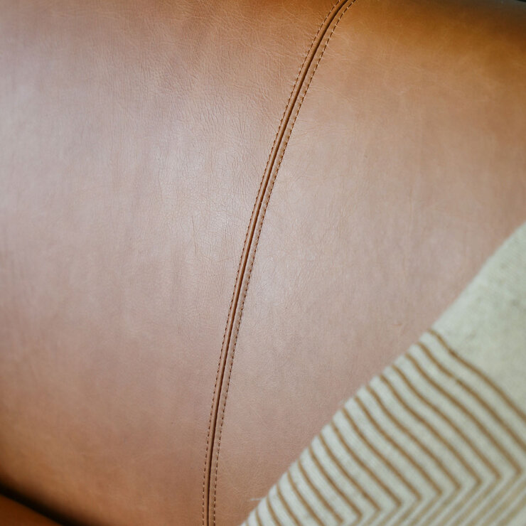 Gallery Stratford Brown Leather 2 Seater Sofa