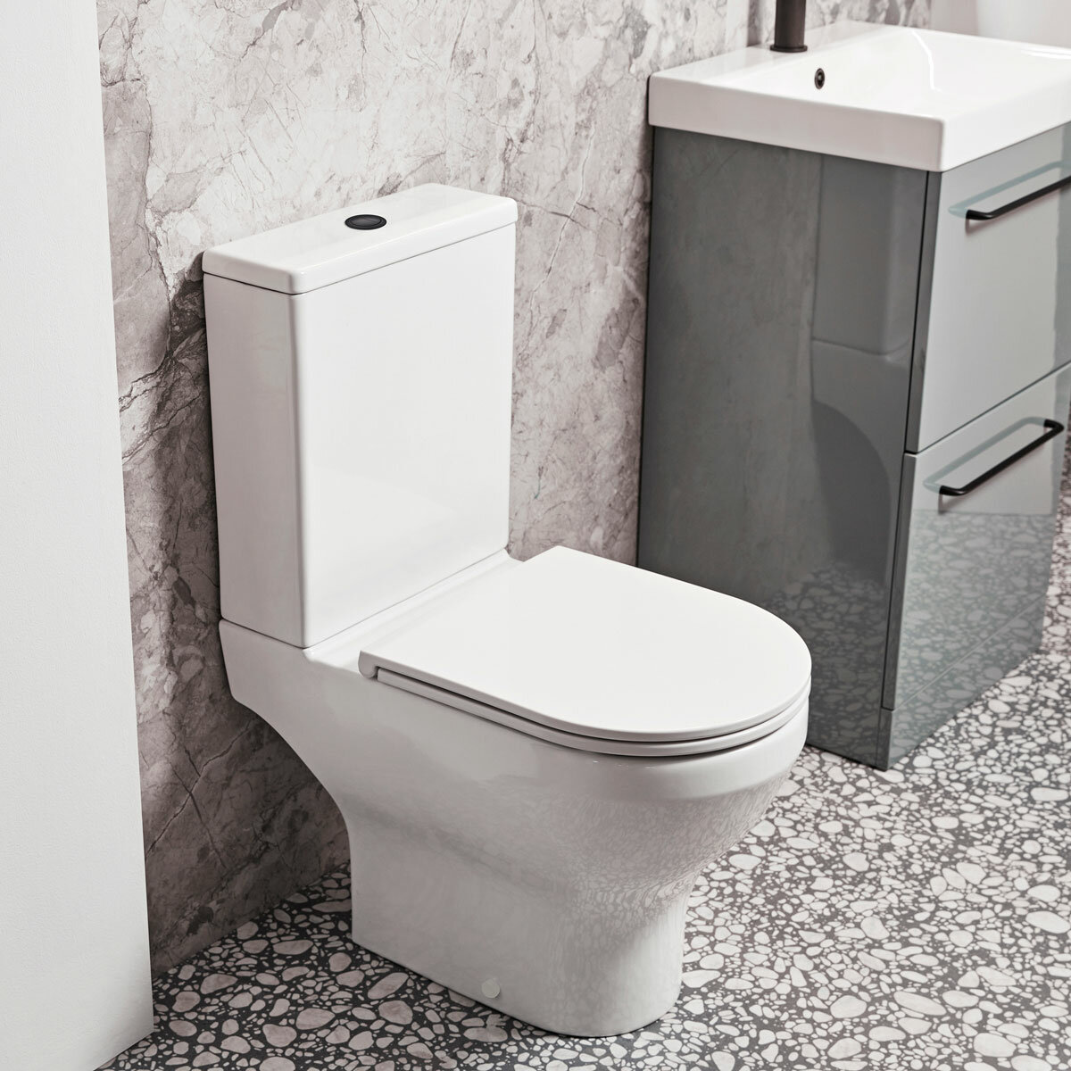 Tavistock Lindo Open Back Toilet With Cistern And Seat