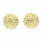 14ct Yellow Gold Textured Disc Stud Earrings 14ct Yellow Gold Textured Disc Stud Earrings