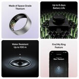 Ultrahuman Ring AIR Raw Titanium, Size 12