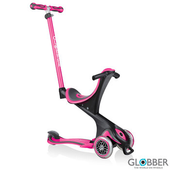 Globber Go Up Comfort Scooter in Deep Pink (1+ Years)