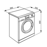 Smeg WDF147-2, 7/4kg, 1400rpm, Washer Dryer, E Rated in White