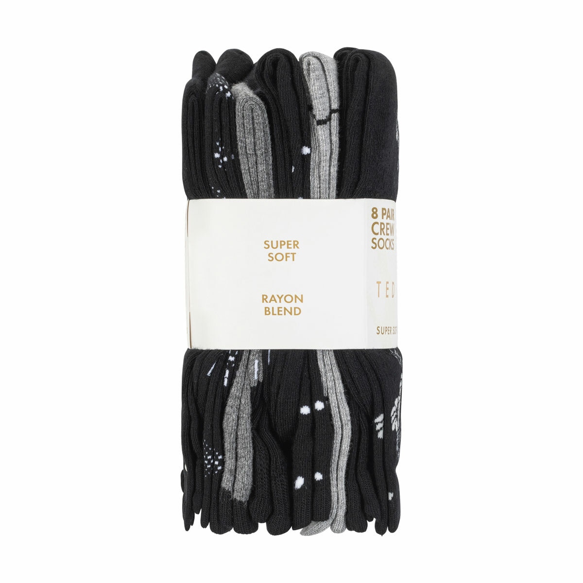 Ted Baker Women's Crew Sock, 8 Pack