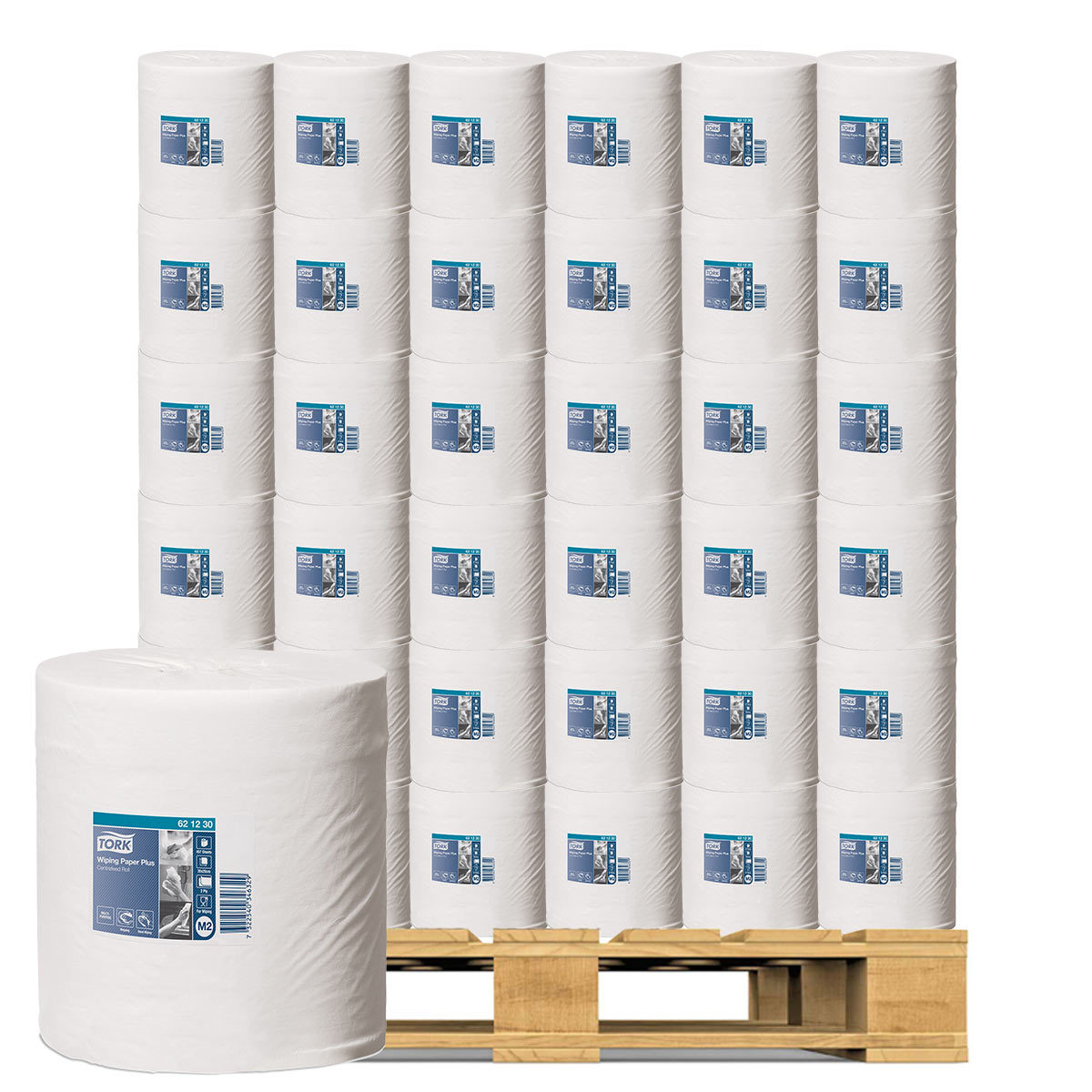 Tork Wiping Paper Plus CentreFeed in White, 6 x 157.5m Pallet Deal (30 Units)