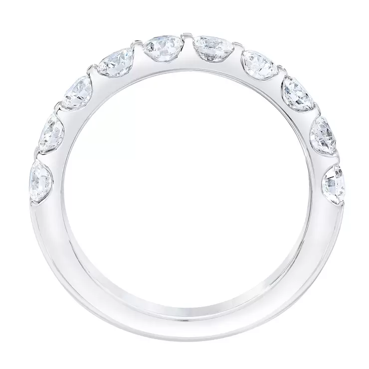 1.50ctw 10 Stone Diamond Anniversary Band, Platinum