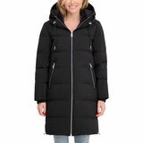 DKNY Women's Long Down Coat with Hood