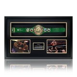 Mike Tyson Signed WBC Framed Belt, including 2 Photos