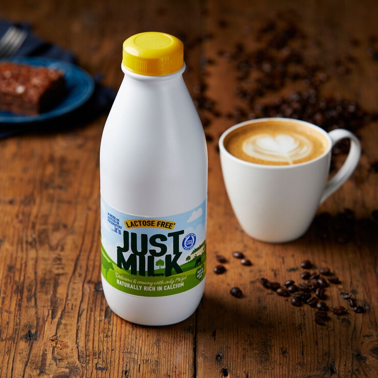 Candia Just Milk Lactose Free Skimmed UHT Milk, 6 x 1L