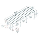 Palram Canopia Helsinki 9ft 10" x 32ft 6" (3m x 9.9m) Cedar Wood Patio Cover