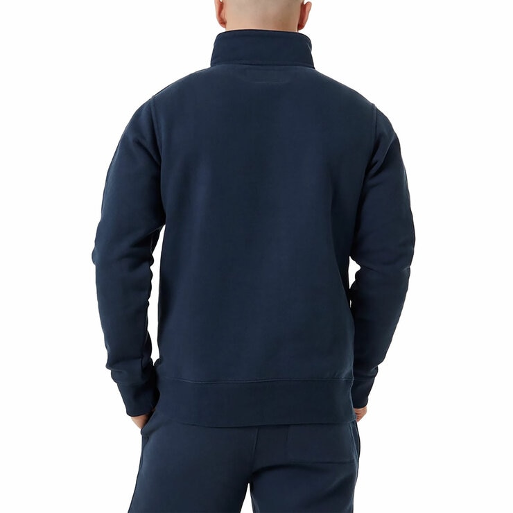 Jack Wills Men's Barchester 1/4 Zip Sweatshirt in Navy, X Large