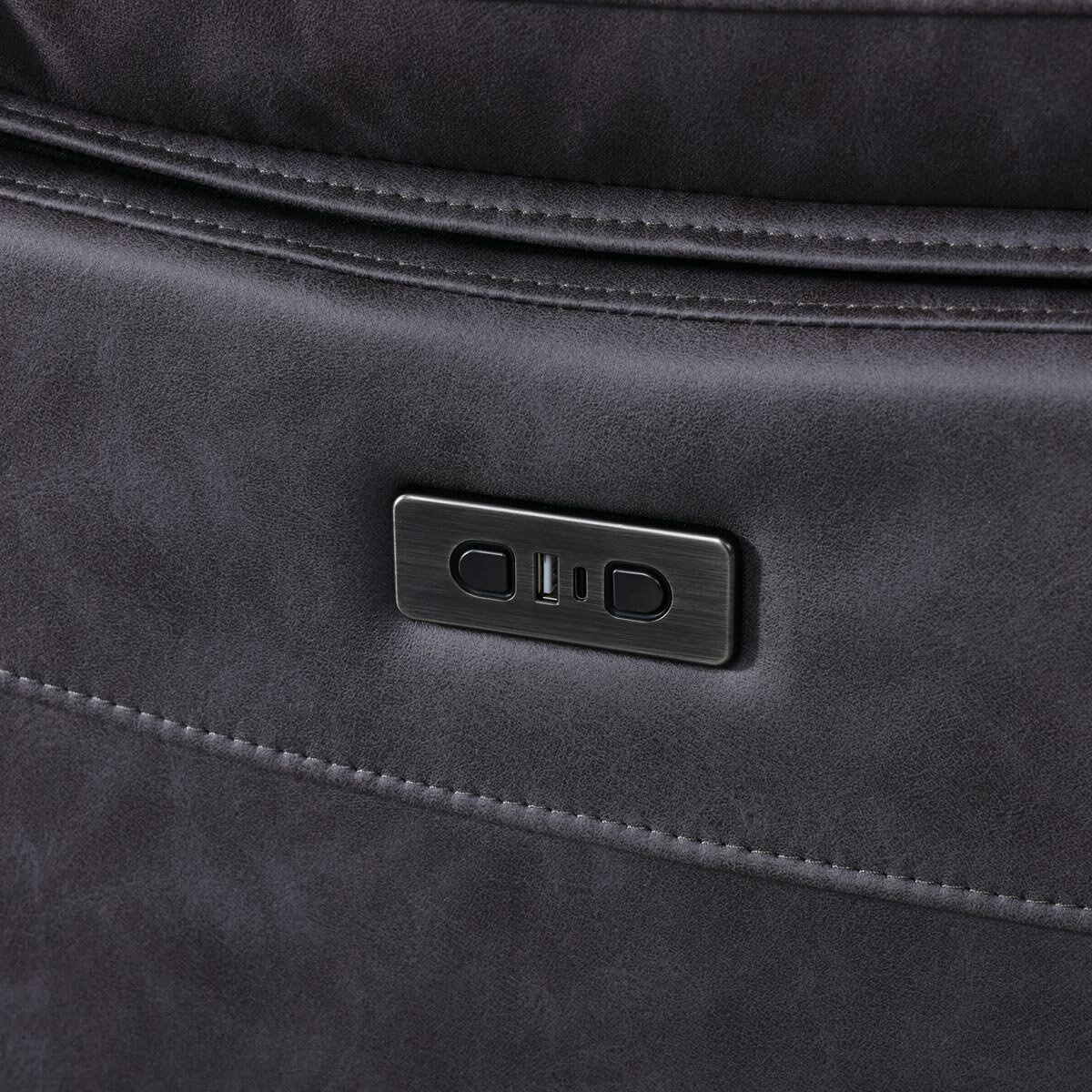 Lucca Grey Fabric Power Recliner Armchair