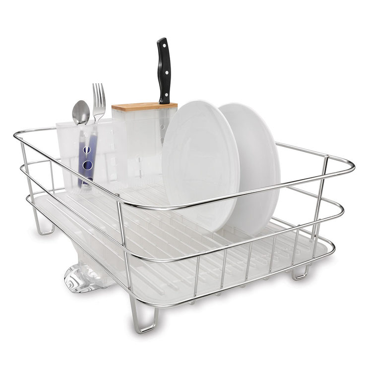 simplehuman Stainless Steel Slim Wire Frame Dishrack Costco UK