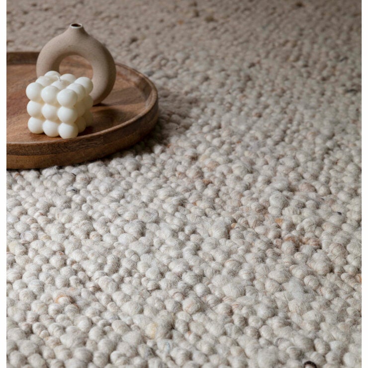 Adler Bouclé Wool Ivory Rug, in 3 Sizes Adler Bouclé Wool Ivory Rug, in 3 Sizes