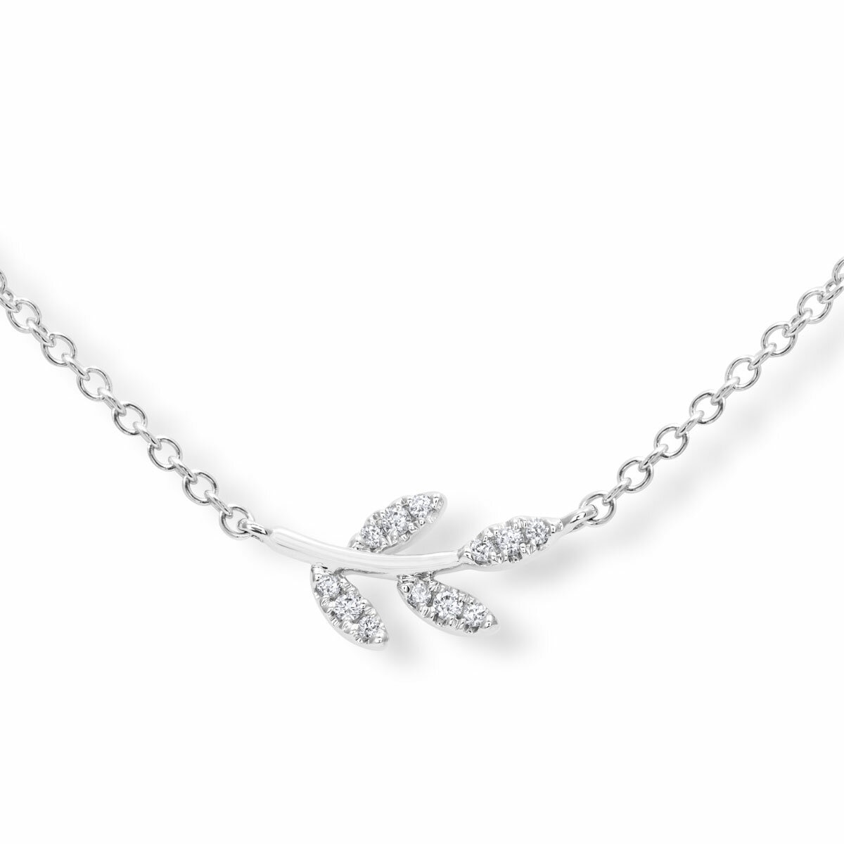 0.05ctw Round Brilliant Cut Diamond Pendant, 18ct White Gold 0.05ctw Round Brilliant Cut Diamond Pendant, 18ct White Gold