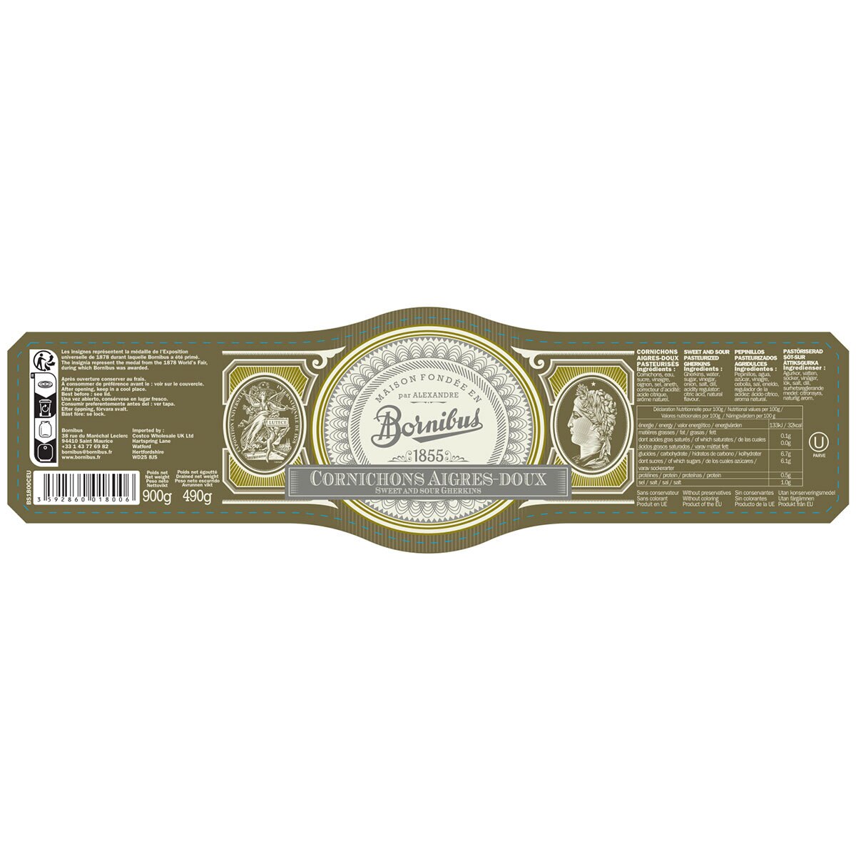 Product label and logo