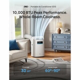 Lifstyle image of Dreo Smart 3-in-1 Portable Air Conditioner in living room
