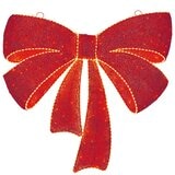 48 Inch (1.2m) Glitter String Red Bow with LED Lights 48 Inch (1.2m) Glitter String Red Bow with LED Lights