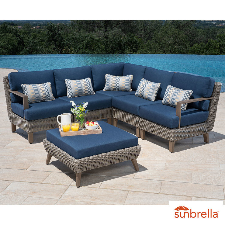Foremost Melrose 6 Piece Sectional, Melrose Patio Furniture
