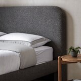 Gallery Rabley Dark Grey Fabric Bed Frame, King