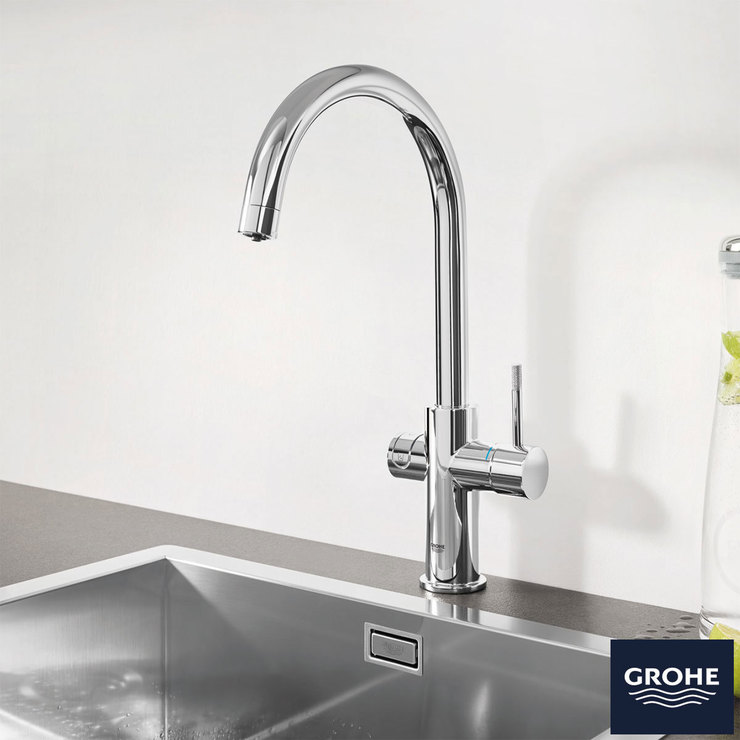 GROHE Blue Professional CSpout Filter Tap, Cool & Sparkling Water Kit
