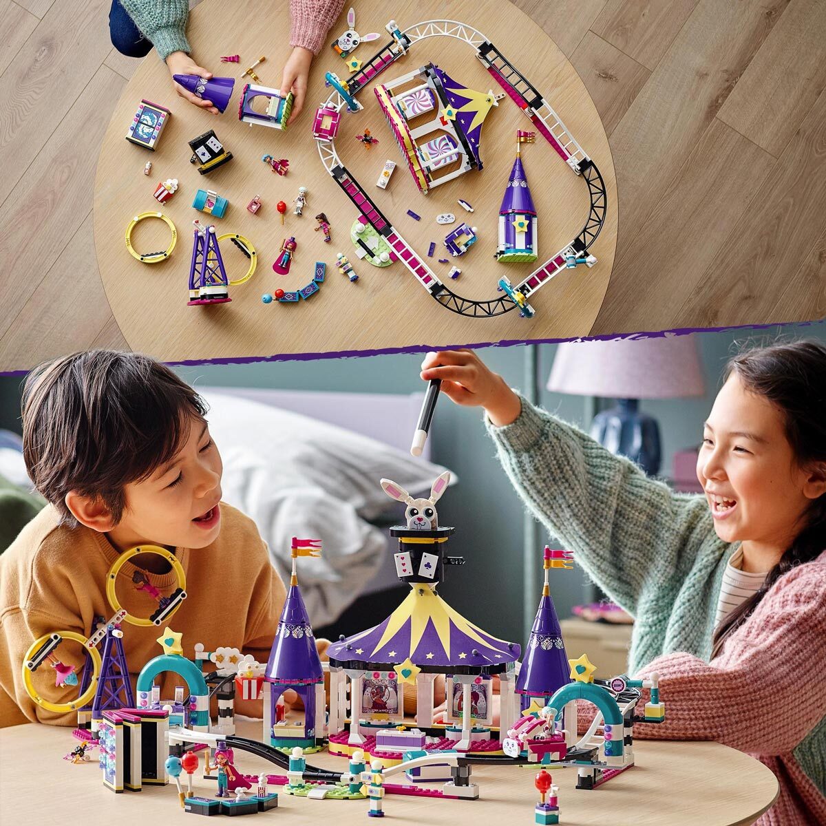 Buy LEGO Friends Magical Funfair Roller Coaster Lifestyle Image at costco.co.uk