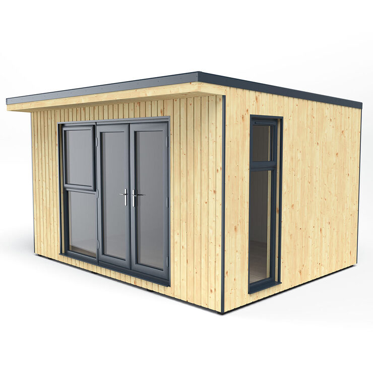 Installed Forest Garden Xtend Insulated Garden Room 13ft 3" x 10ft (4 x 3m)