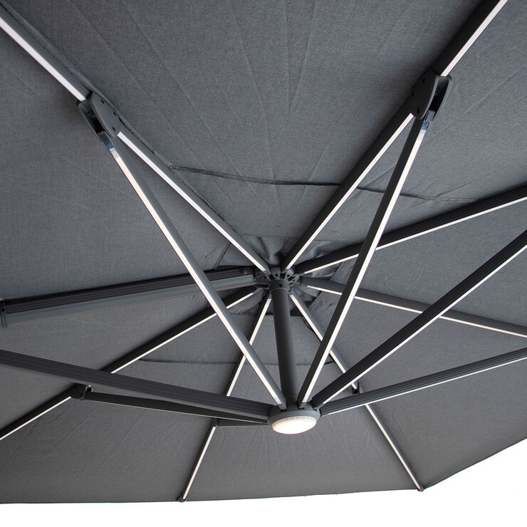 Integrated LED parasol