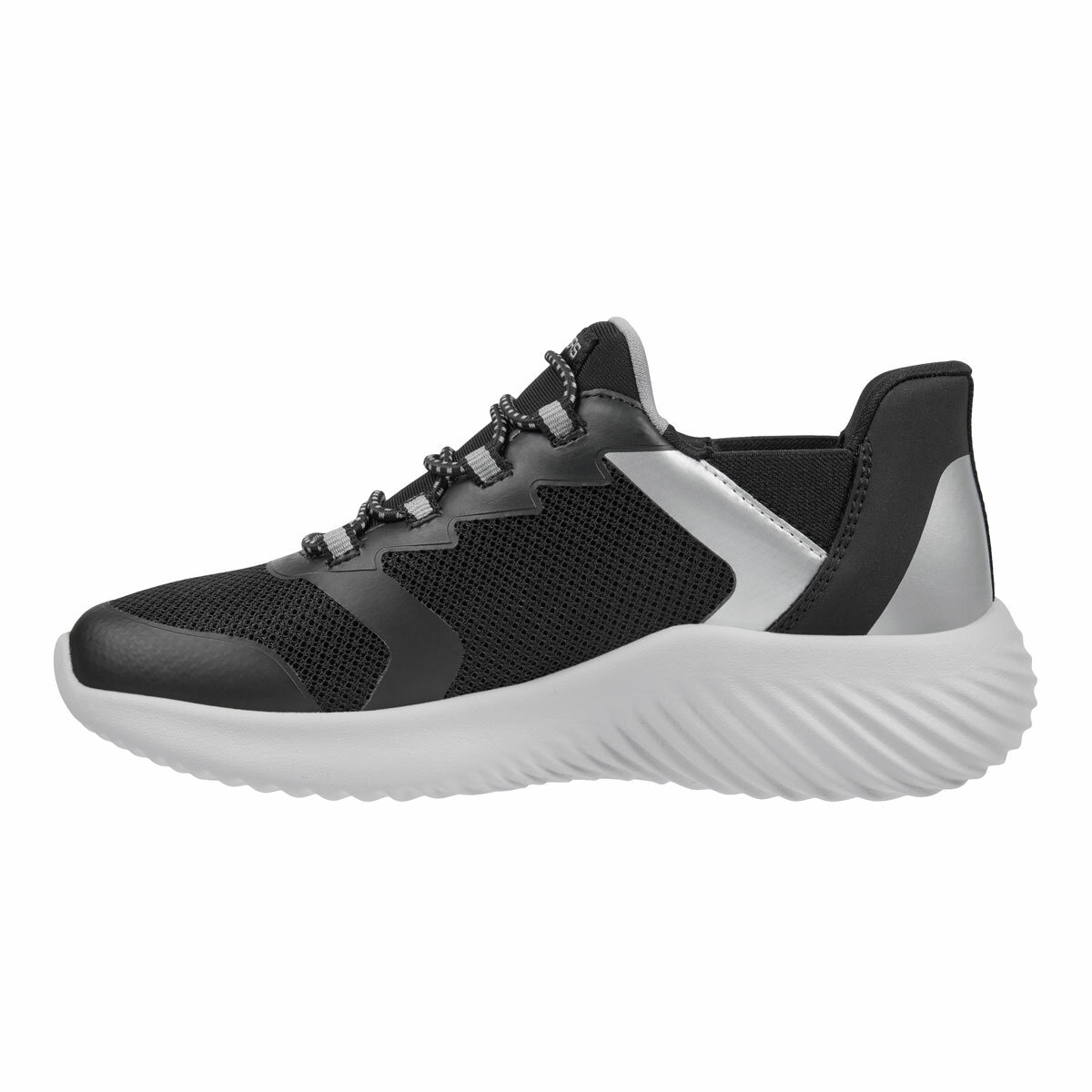 Skechers Kids Swift Fit Bounder Trainer in Black/Grey