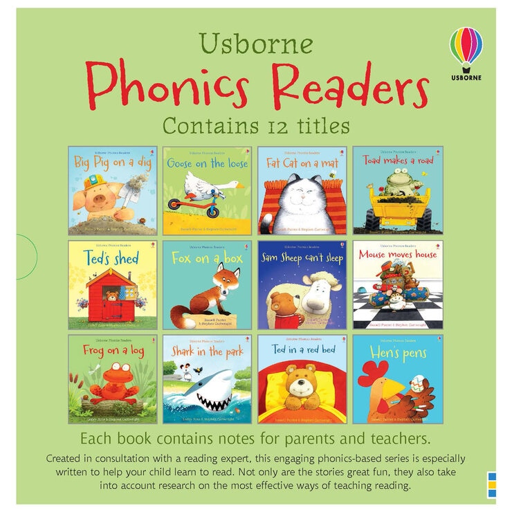 Usborne Phonics 12 Book Set (3+ Years) Costco UK