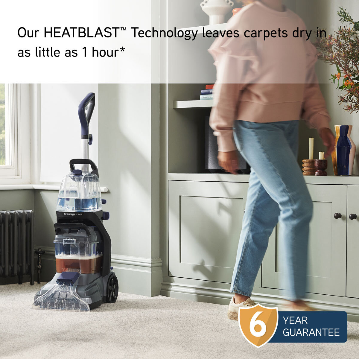 VAX SpinScrub Power Carpet Washer Lifestyle Image