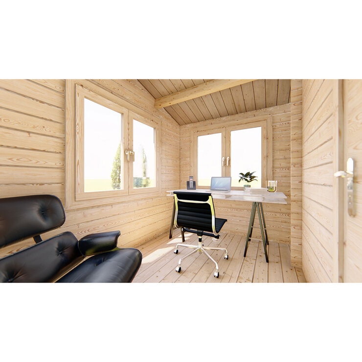 Delivered Shire Whinfell 44mm Log Cabin 20 x 10ft (6 x 3m)