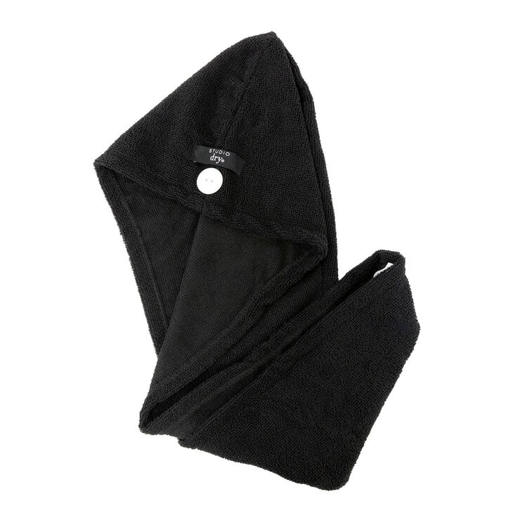 Danielle Creations, Turban Hair Towels, 2x2 Pack Pink & Black Opened Black Danielle Creations, Turban Hair Towels, 2x2 Pack Pink & Black Opened Black