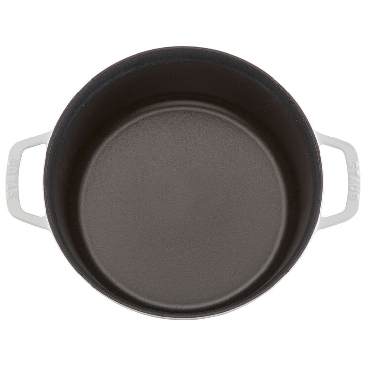 Staub 26cm Round Cast Iron Cocotte in 2 Colours