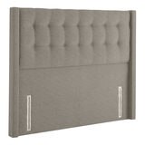 Silentnight 4 Drawer Divan Base with Bloomsbury Headboard in Sandstone, Super King