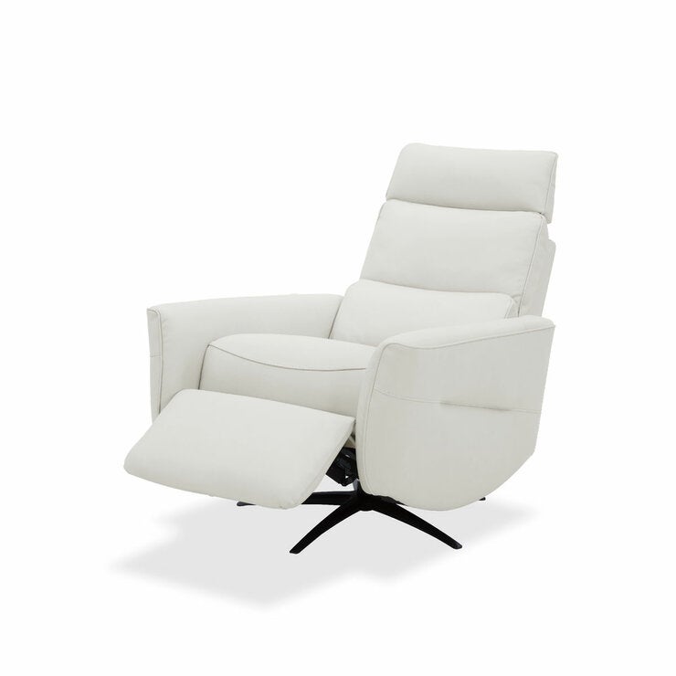 Aiden & Ivy Elton Cream Leather Manual Reclining Chair Aiden & Ivy Elton Cream Leather Manual Reclining Chair