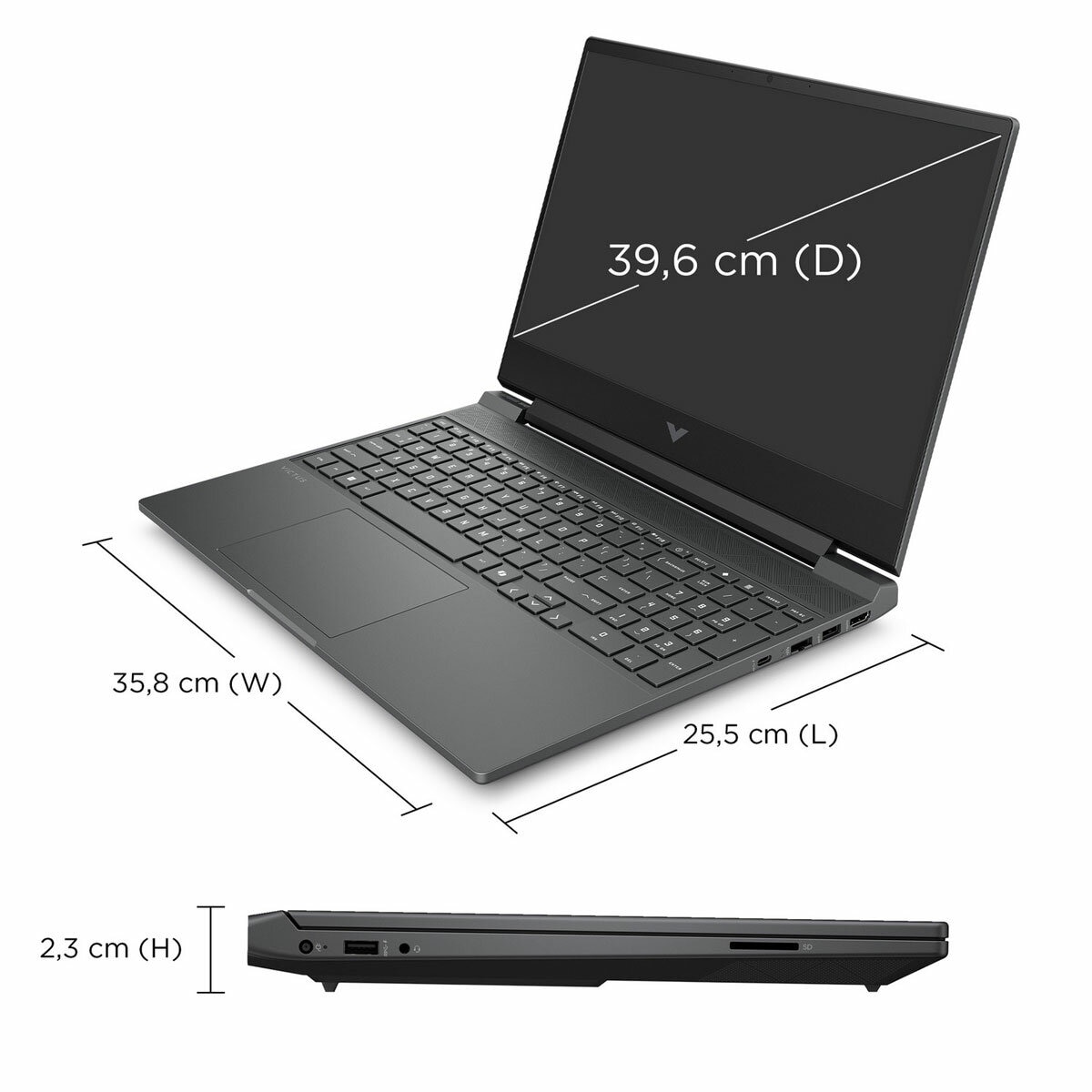 HP Victus, AMD Ryzen 5, 16GB RAM, 1TB SSD, NVIDIA GeForce RTX 5050, 15.6 inch Gaming Laptop, 15-fb3004na