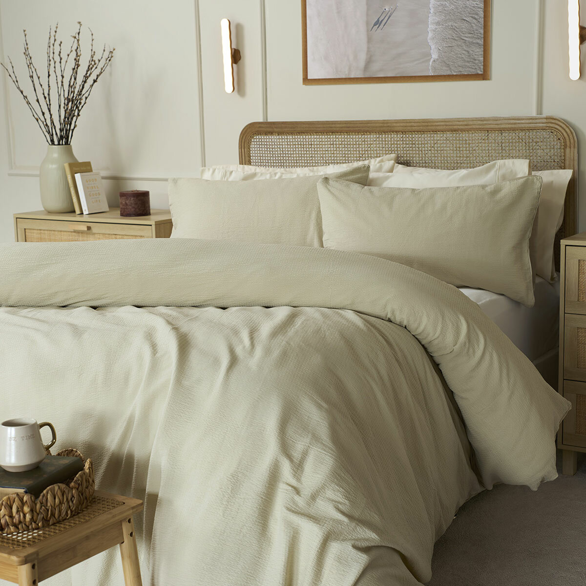 Belledorm Avantika Natural Cotton Bedding Set in 4 Sizes