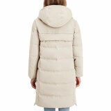 DKNY Women's Long Down Coat with Hood