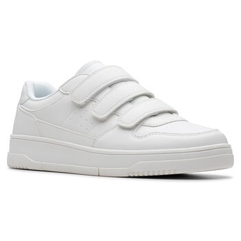 Clarks Kids Canyon Sky White Trainers