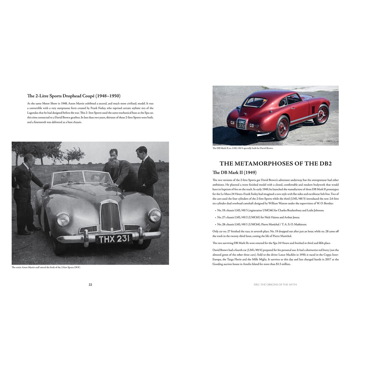 Page spread describing the DB2