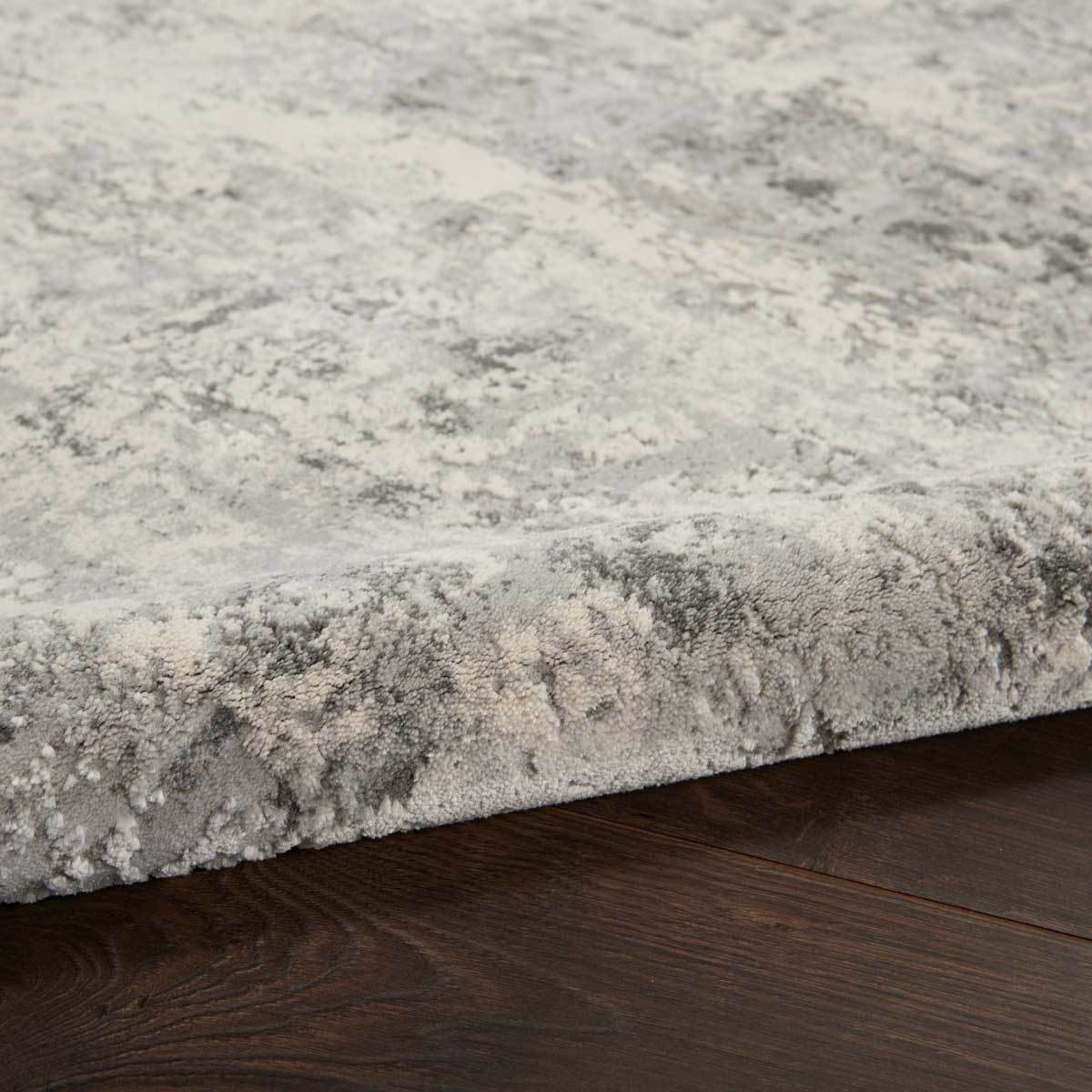 Rustic Textures Mottled Grey Rug in 3 Sizes