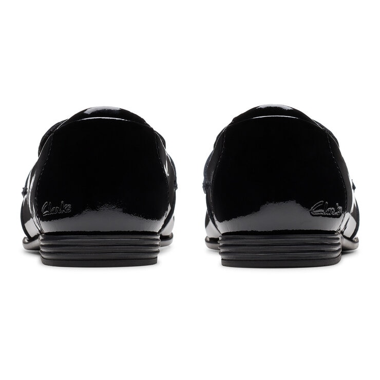 Clarks Kids Finja Bright Black Patent Shoes Clarks Kids Finja Bright Black Patent Shoes