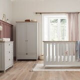 Tutti Bambini Verona Wardrobe, Grey & Oak