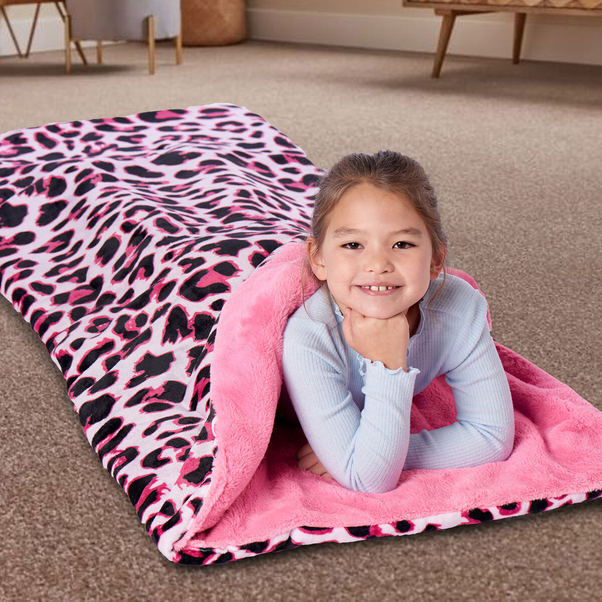 Northwest Cloud Touch Faux Fur Slumber Bag 137 x 142 cm, in 4 designs