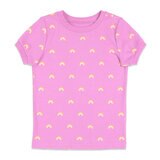 Pekkle Summer Pyjama 4 Piece Set in Rainbow & Cereal, 5 Years