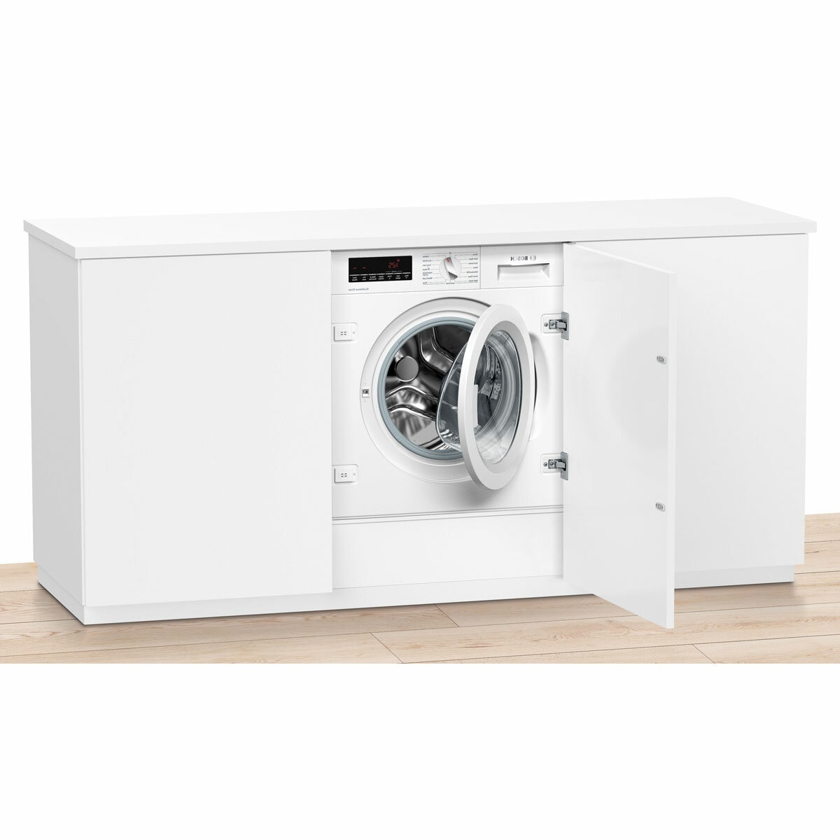 Bosch Series 8 WIW28502GB, Built In 8kg Washing Machine, C Rated in White Bosch Series 8 WIW28502GB, Built In 8kg Washing Machine, C Rated in White